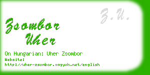 zsombor uher business card